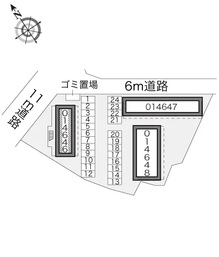 ★手数料０円★柏市増尾４丁目　月極駐車場（LP）